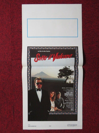 UNDER THE VOLCANO ITALIAN LOCANDINA (27.5"x13") POSTER ALBERT FINNEY 1984 Movie posters