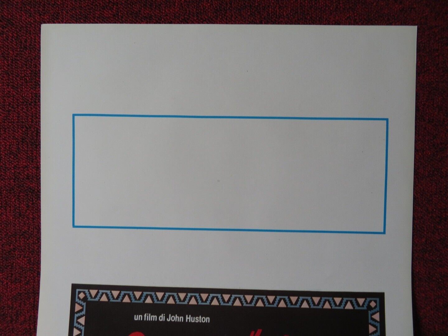 UNDER THE VOLCANO ITALIAN LOCANDINA (27.5"x13") POSTER ALBERT FINNEY 1984 Movie posters