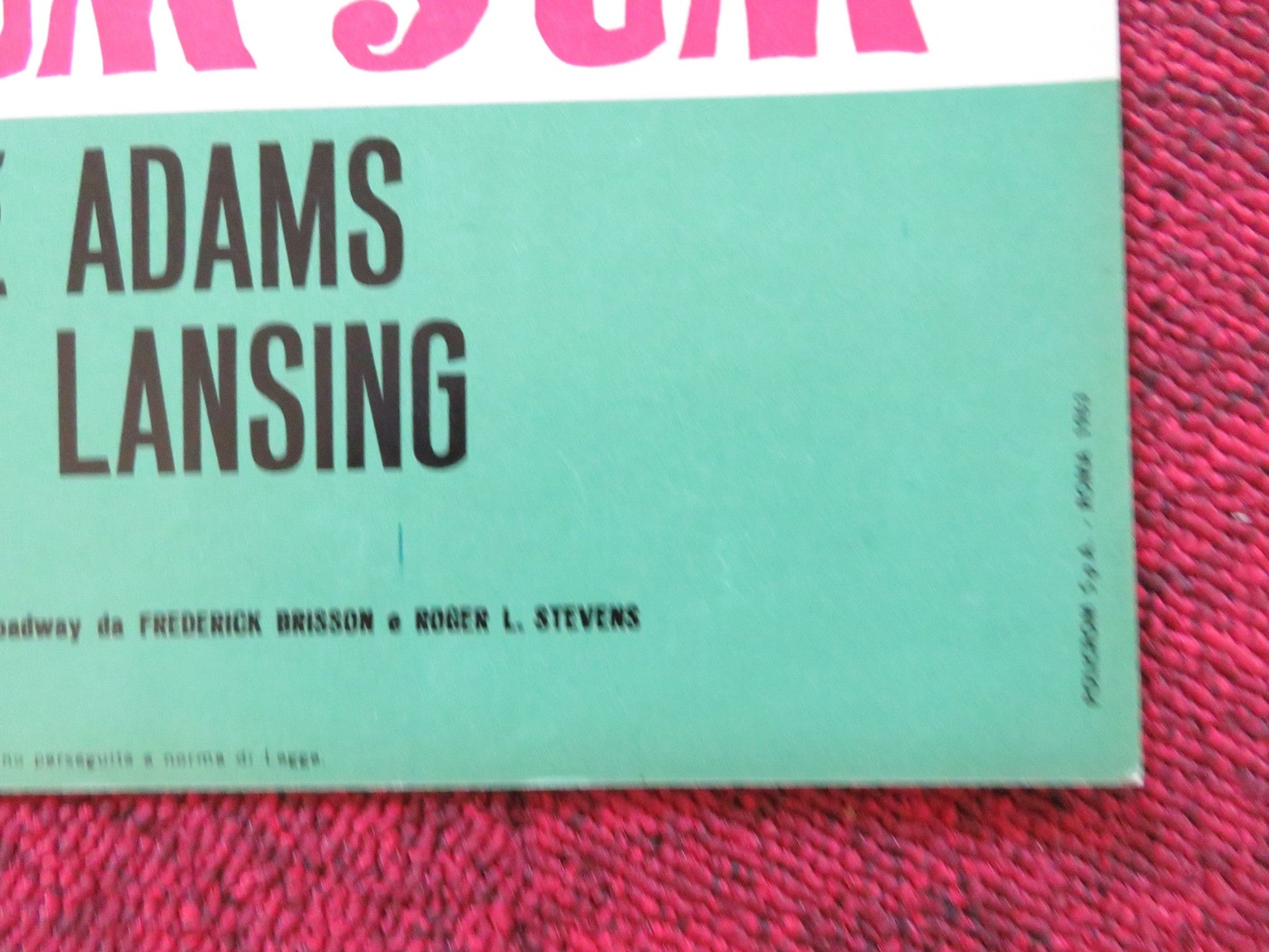 UNDER THE YUM YUM TREE - B ITALIAN FOTOBUSTA POSTER JACK LEMMON C. LYNLEY 1963 Rendezvous Cinema Movie posters