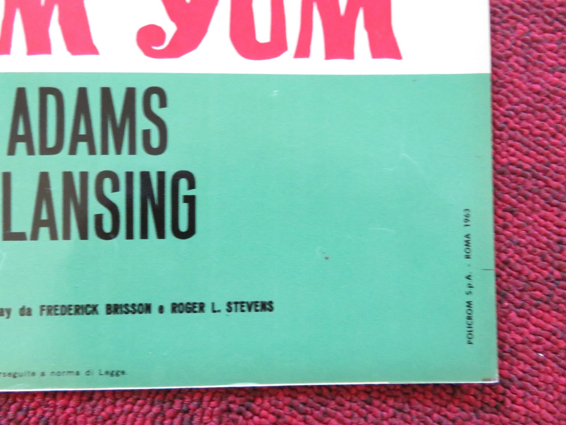 UNDER THE YUM YUM TREE - C ITALIAN FOTOBUSTA POSTER JACK LEMMON C. LYNLEY 1963 Rendezvous Cinema Movie posters