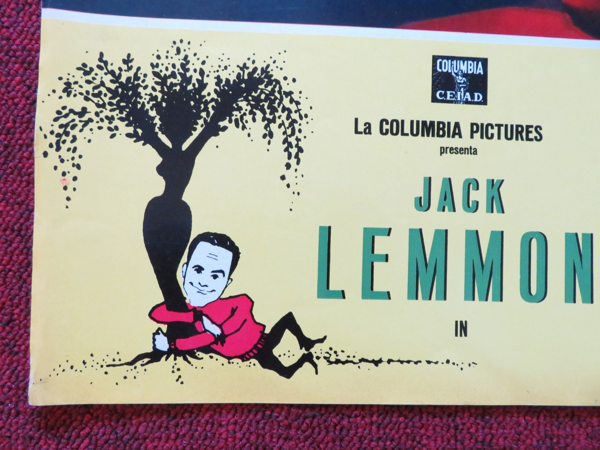 UNDER THE YUM YUM TREE - D ITALIAN FOTOBUSTA POSTER JACK LEMMON C. LYNLEY 1963 Rendezvous Cinema Movie posters