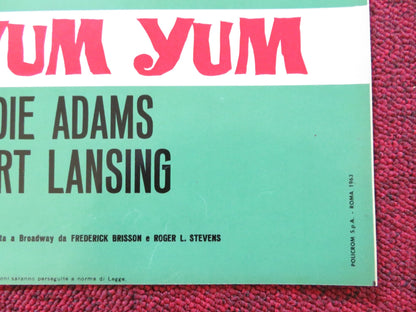 UNDER THE YUM YUM TREE - F ITALIAN FOTOBUSTA POSTER JACK LEMMON C. LYNLEY 1963 Rendezvous Cinema Movie posters