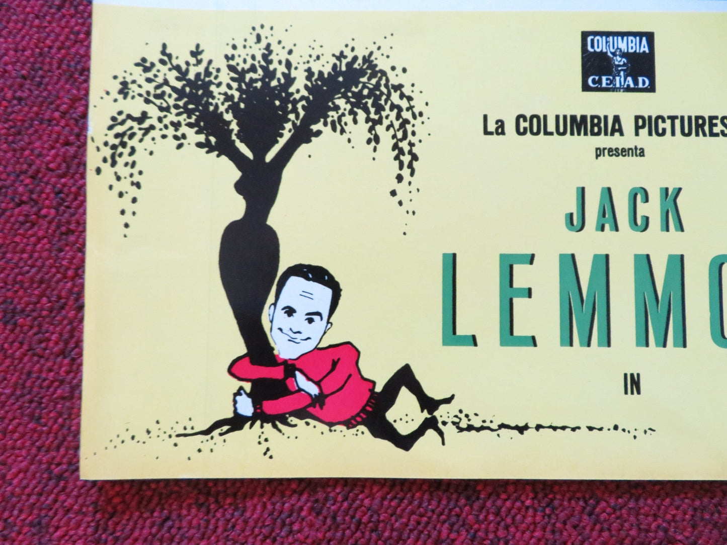 UNDER THE YUM YUM TREE - G ITALIAN FOTOBUSTA POSTER JACK LEMMON C. LYNLEY 1963 Rendezvous Cinema Movie posters