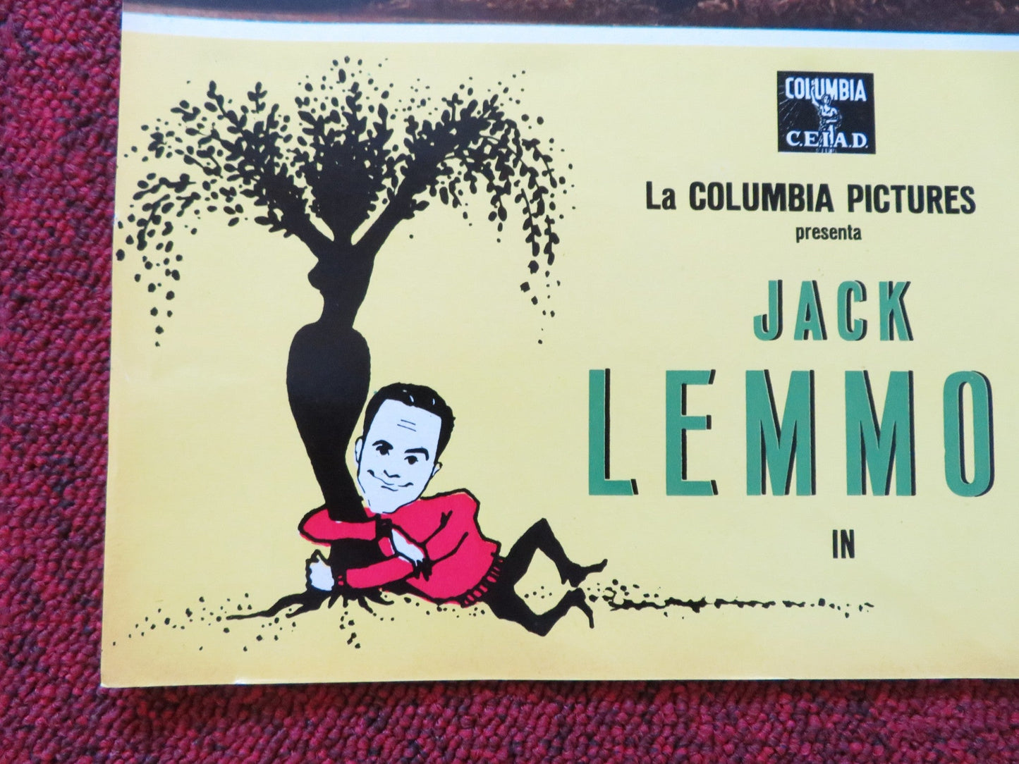 UNDER THE YUM YUM TREE - I ITALIAN FOTOBUSTA POSTER JACK LEMMON C. LYNLEY 1963 Rendezvous Cinema Movie posters