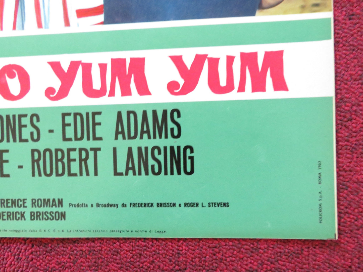 UNDER THE YUM YUM TREE - I ITALIAN FOTOBUSTA POSTER JACK LEMMON C. LYNLEY 1963 Rendezvous Cinema Movie posters