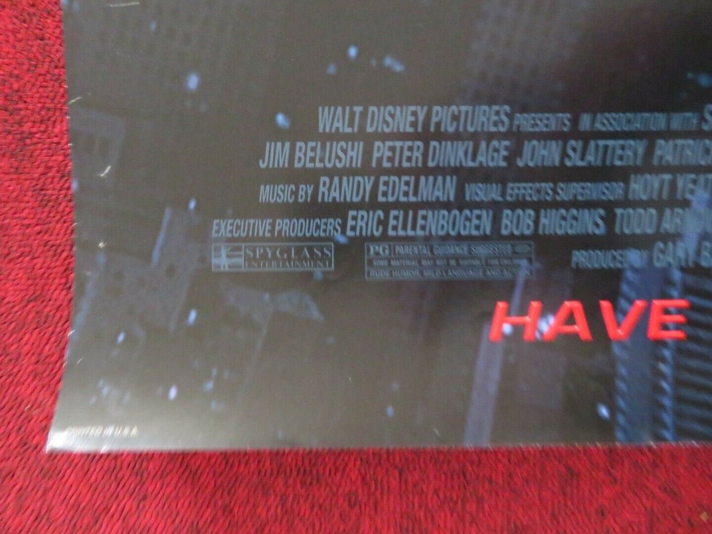 UNDERDOG US ONE SHEET ROLLED POSTER JASON LEE 2007 Movie posters