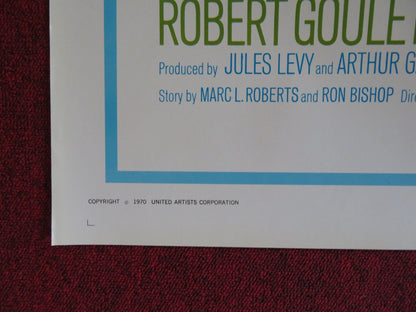 UNDERGROUND FOLDED US ONE SHEET POSTER ROBERT GOULET DANIELE GAUBERT 1970 Rendezvous Cinema Movie posters