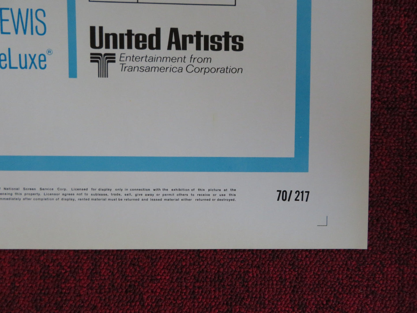 UNDERGROUND FOLDED US ONE SHEET POSTER ROBERT GOULET DANIELE GAUBERT 1970 Rendezvous Cinema Movie posters