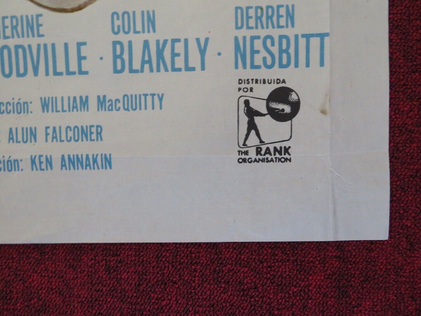 UNDERWORLD INFORMERS ARGENTINA ONE SHEET POSTER NIGEL PATRICK MARGARET WHITING Movie posters