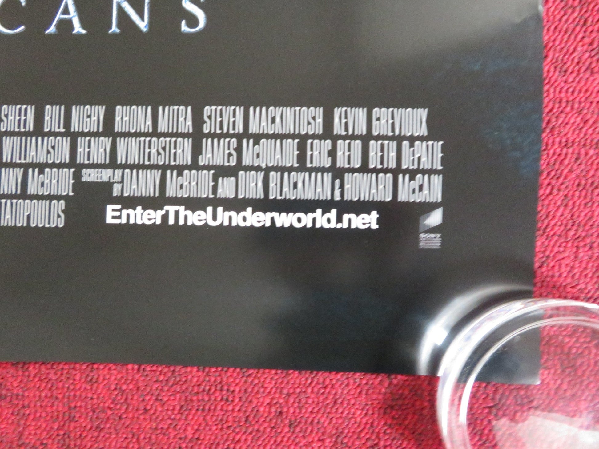 UNDERWORLD: RISE OF THE LYCANS US ONE SHEET ROLLED POSTER KATE BECKINSALE 2009 Rendezvous Cinema Movie posters