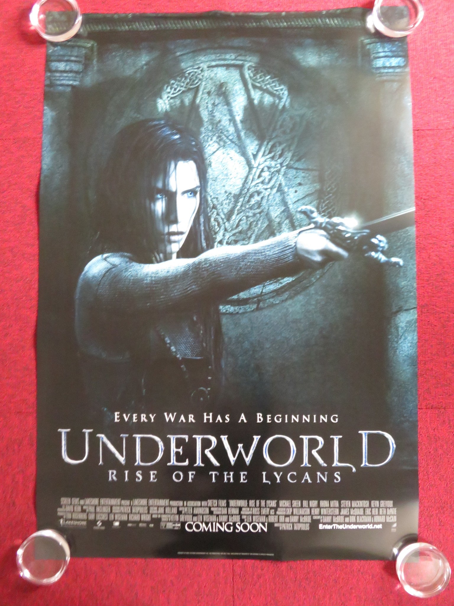 UNDERWORLD: RISE OF THE LYCANS US ONE SHEET ROLLED POSTER KATE BECKINSALE 2009 Rendezvous Cinema Movie posters