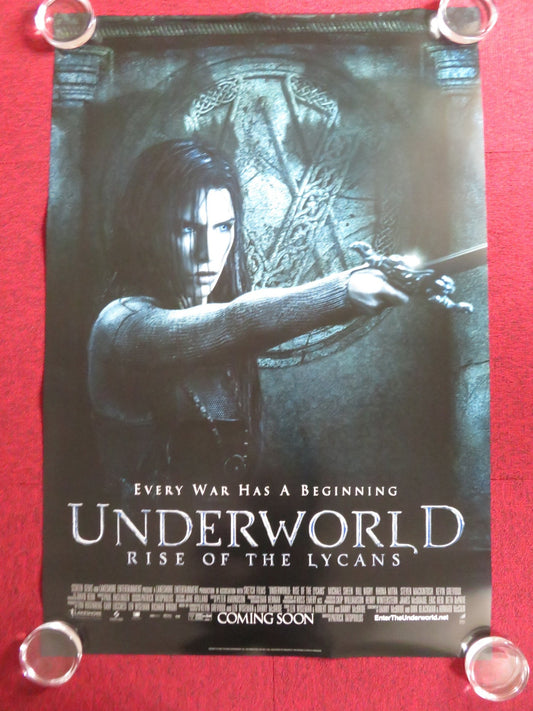 UNDERWORLD: RISE OF THE LYCANS US ONE SHEET ROLLED POSTER KATE BECKINSALE 2009 Rendezvous Cinema Movie posters