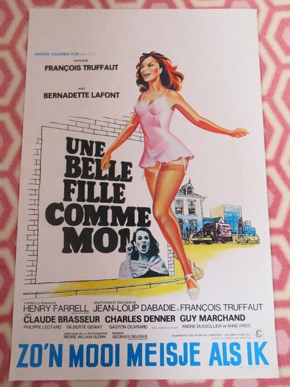 UNE BELLE FILLE COMME MOI/ A Gorgeous Girl Like Me BELGIUM (21"x 14") POSTER '72 Movie posters