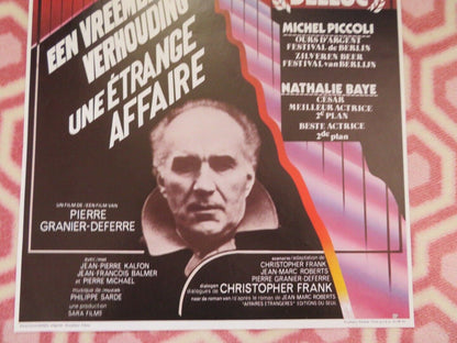 UNE ETRANGE AFFAIRE/ Strange Affair BELGIUM (21.5"x14") POSTER MICHEL PICCOLI Movie posters