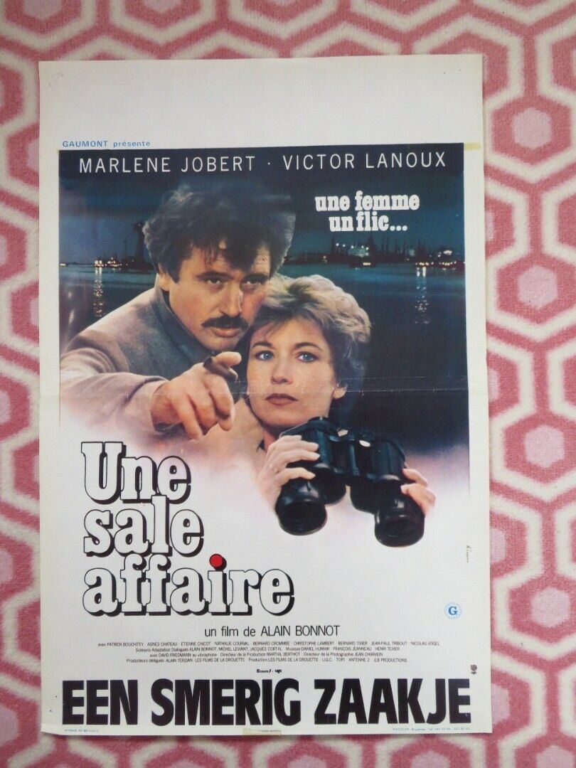 UNE SALE AFFAIRE BELGIUM (21.5"x14.5") POSTER VICTOR LANOUX MARLENE JOBERT 1981 - Rendezvous Cinema