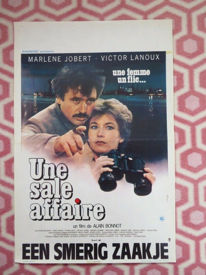 UNE SALE AFFAIRE BELGIUM (21.5"x14.5") POSTER VICTOR LANOUX MARLENE JOBERT 1981 - Rendezvous Cinema