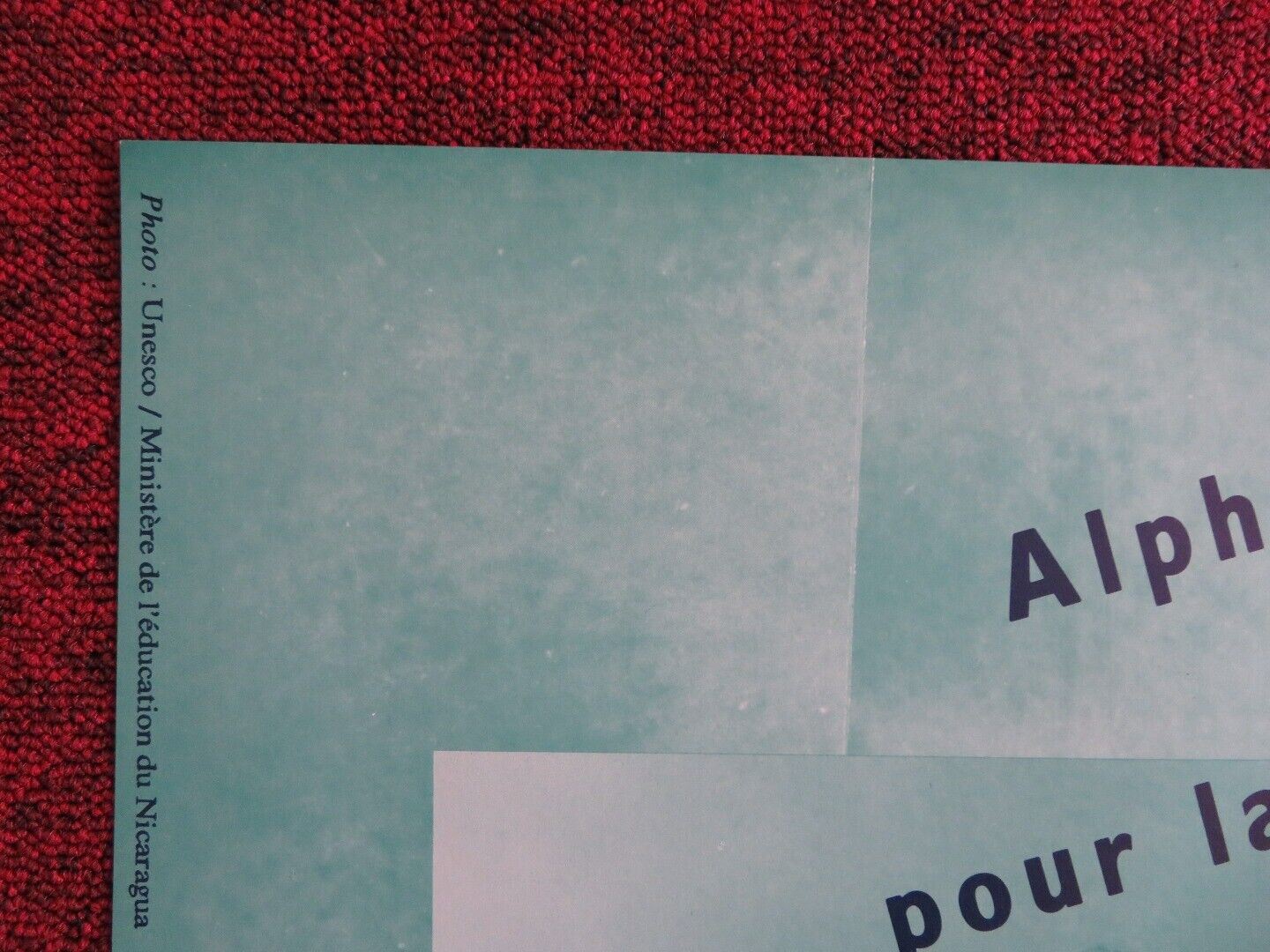 UNESCO INTERNATIONAL YEAR OF LITERACY POSTER (16.5"x 23.5") 1990 -B - Rendezvous Cinema