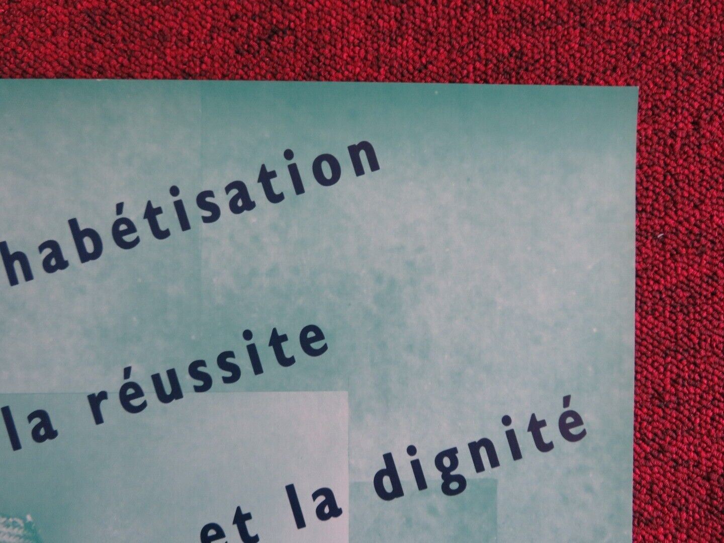 UNESCO INTERNATIONAL YEAR OF LITERACY POSTER (16.5"x 23.5") 1990 -B - Rendezvous Cinema