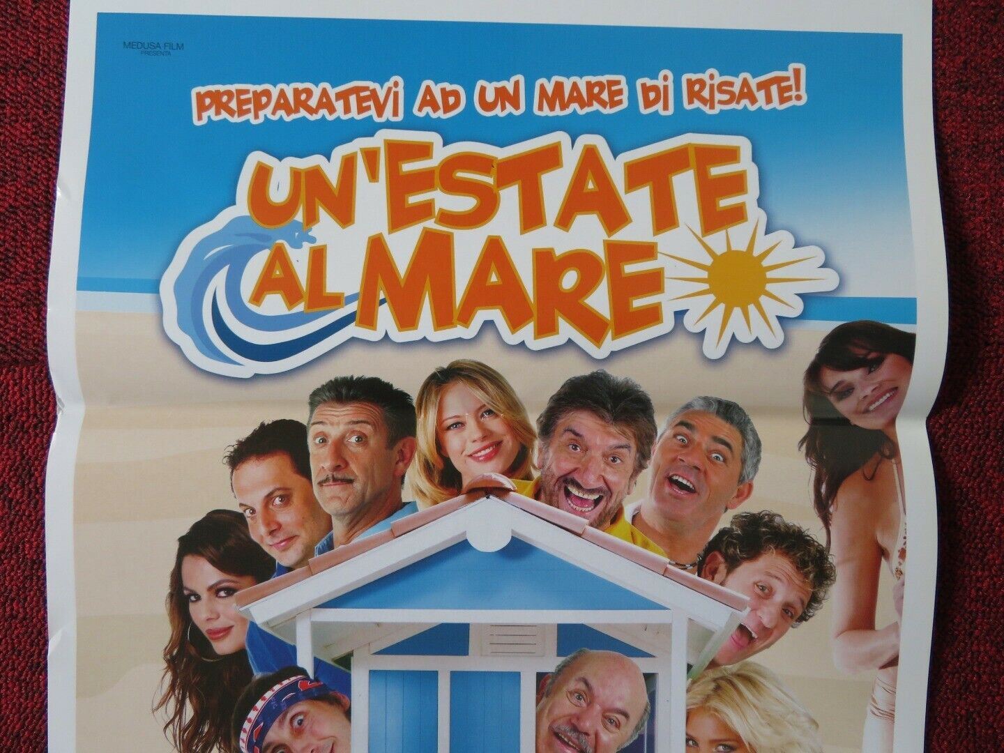 UN'ESTATE AL MARE ITALIAN LOCANDINA (27.5"x13") POSTER BANFI BRIGNANA 2008 Movie posters