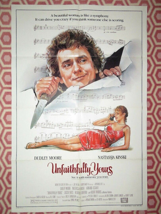 UNFAITHFULLY YOURS US ONE SHEET POSTER DUDLEY MOORE NASTASSJA KINSKI Movie posters