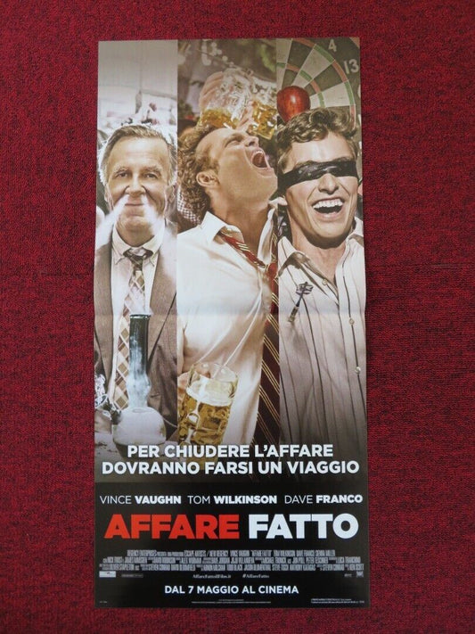 UNFINISHED BUSINESS ITALIAN LOCANDINA (26.5"x12.5") POSTER VINCE VAUGHN 2015 Rendezvous Cinema Movie posters