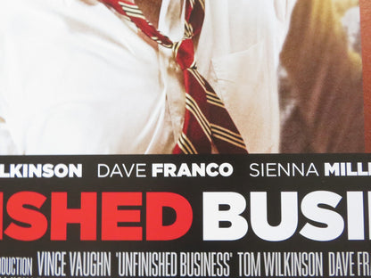 UNFINISHED BUSINESS UK QUAD (30"x 40") ROLLED POSTER VINCE VAUGHN 2015 Rendezvous Cinema Movie posters