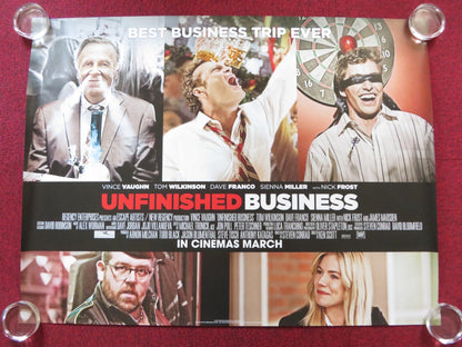 UNFINISHED BUSINESS UK QUAD (30"x 40") ROLLED POSTER VINCE VAUGHN 2015 Rendezvous Cinema Movie posters