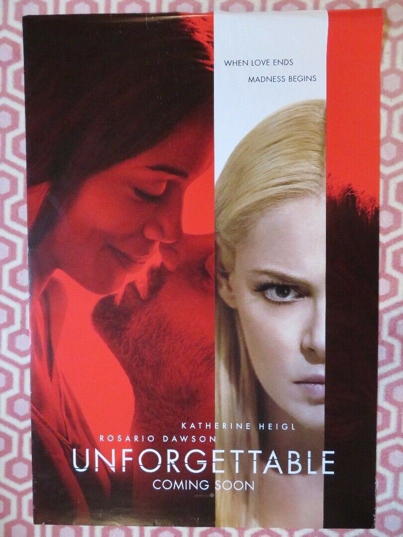 UNFORGETTABLE UK ONE SHEET (27"x 41") ROLLED POSTER KATHERINE HEIGL 2017 Movie posters