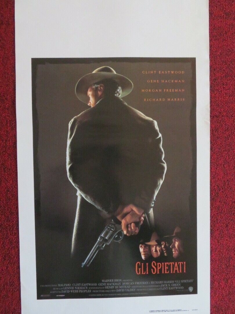 Unforgiven ITALIAN LOCANDINA (27.5"x13") POSTER CLINT EASTWOOD 1992 Rendezvous Cinema Movie posters