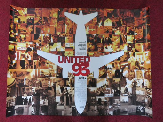 UNITED 93 UK QUAD (30"x 40") ROLLED POSTER J. J. JOHNSON GARY COMMOCK 2006 Rendezvous Cinema Movie posters