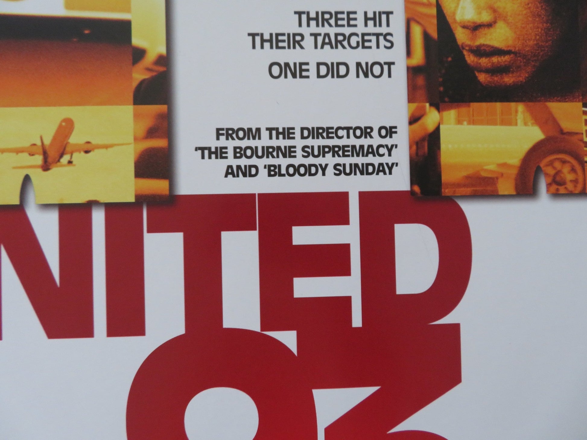 UNITED 93 UK QUAD (30"x 40") ROLLED POSTER J. J. JOHNSON GARY COMMOCK 2006 Rendezvous Cinema Movie posters