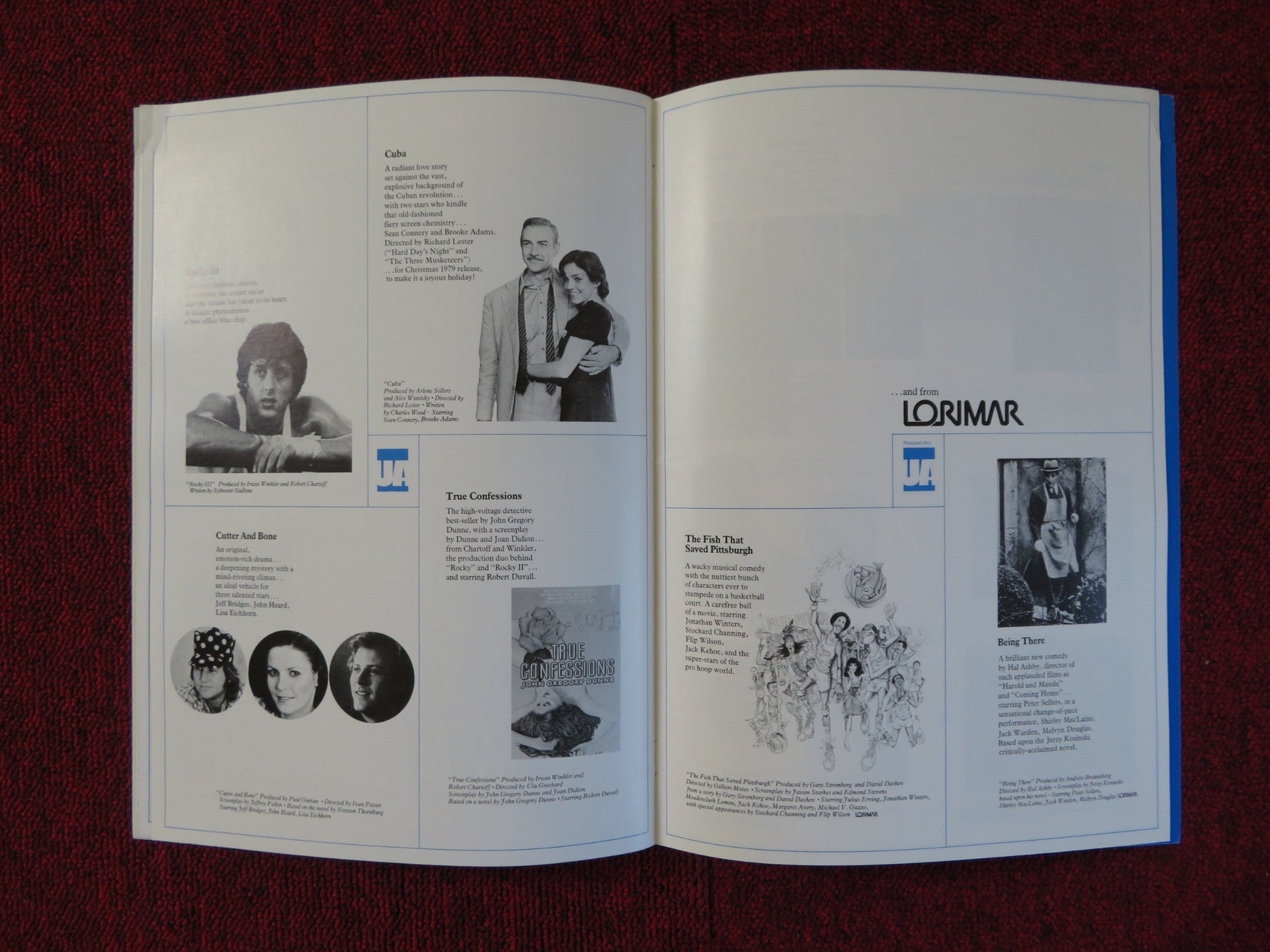 UNITED ARTISTS 60 ENTERTAINING YEARS 1979 MOVIE BROCHURE MGM LORIMAR Rendezvous Cinema Movie posters