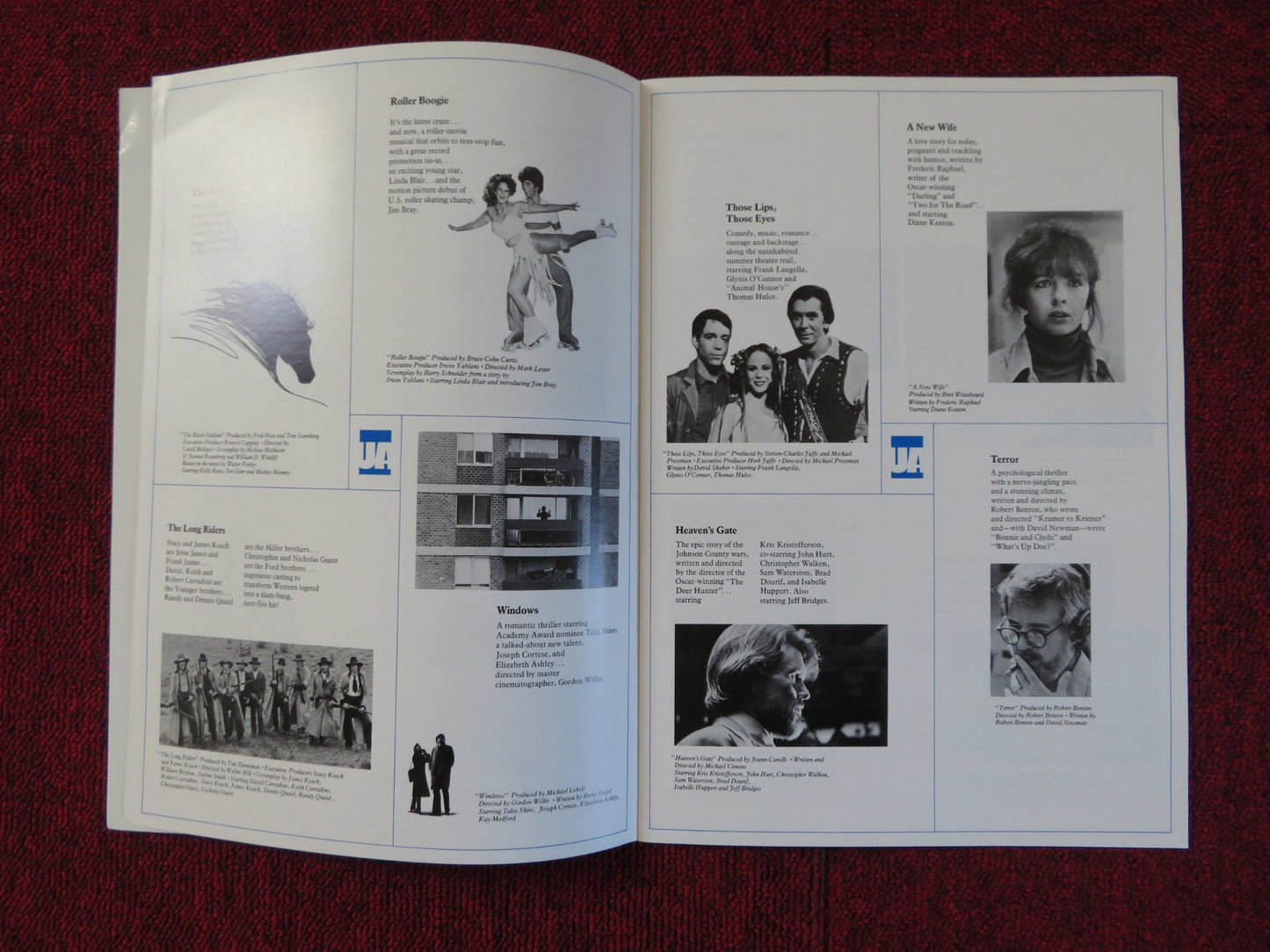 UNITED ARTISTS 60 ENTERTAINING YEARS 1979 MOVIE BROCHURE MGM LORIMAR Rendezvous Cinema Movie posters