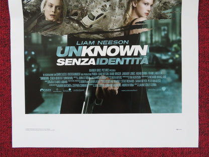 UNKNOWN ITALIAN LOCANDINA POSTER LIAM NEESON DIANE KRUGER 2011 Rendezvous Cinema Movie posters