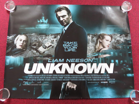 UNKNOWN UK QUAD (30"x 40") ROLLED POSTER LIAM NEESON DIANE KRUGER 2011 Rendezvous Cinema Movie posters