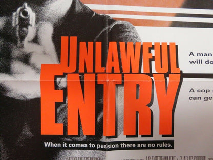 UNLAWFUL ENTRY ONE SHEET POSTER KURT RUSSEL RAY LIOTTA 1992 Movie posters