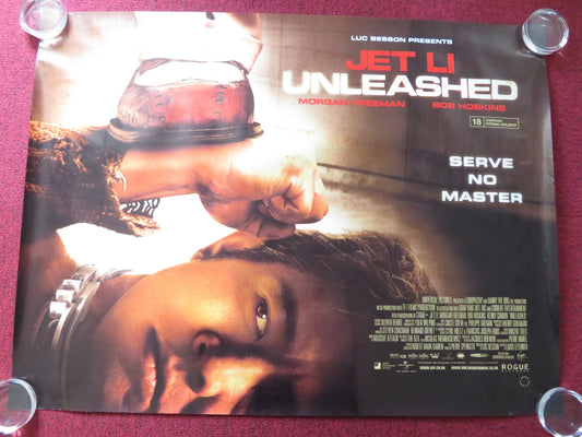 UNLEASHED UK QUAD (30"x 40") ROLLED POSTER JET LI MORGAN FREEMAN 2005 Rendezvous Cinema Movie posters