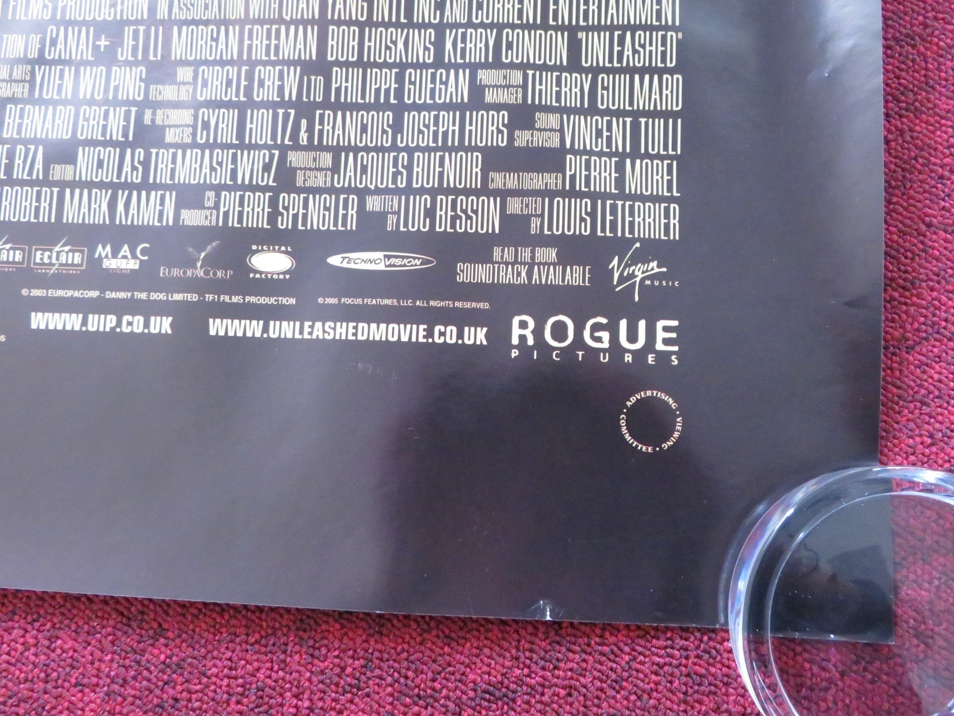 UNLEASHED UK QUAD (30"x 40") ROLLED POSTER JET LI MORGAN FREEMAN 2005 Rendezvous Cinema Movie posters