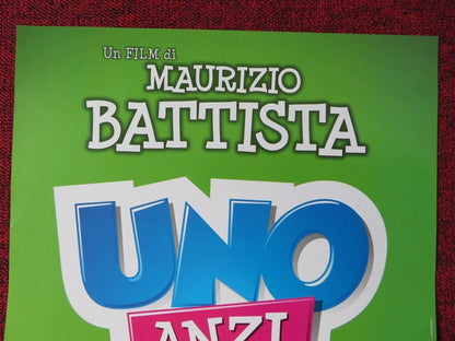 UNO ANZI DUE ITALIAN LOCANDINA (26.5"x12.5") POSTER MAURIZIO BATTISTA 2015 Movie posters