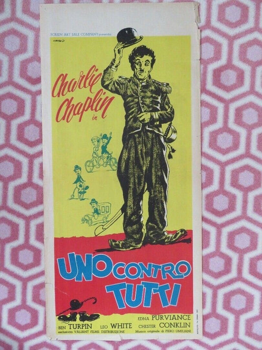 UNO CONTRO TUTTI / ONE AGAINST ALL ITALIAN LOCANDINA (27.5"x 13") POSTER 1962 Movie posters