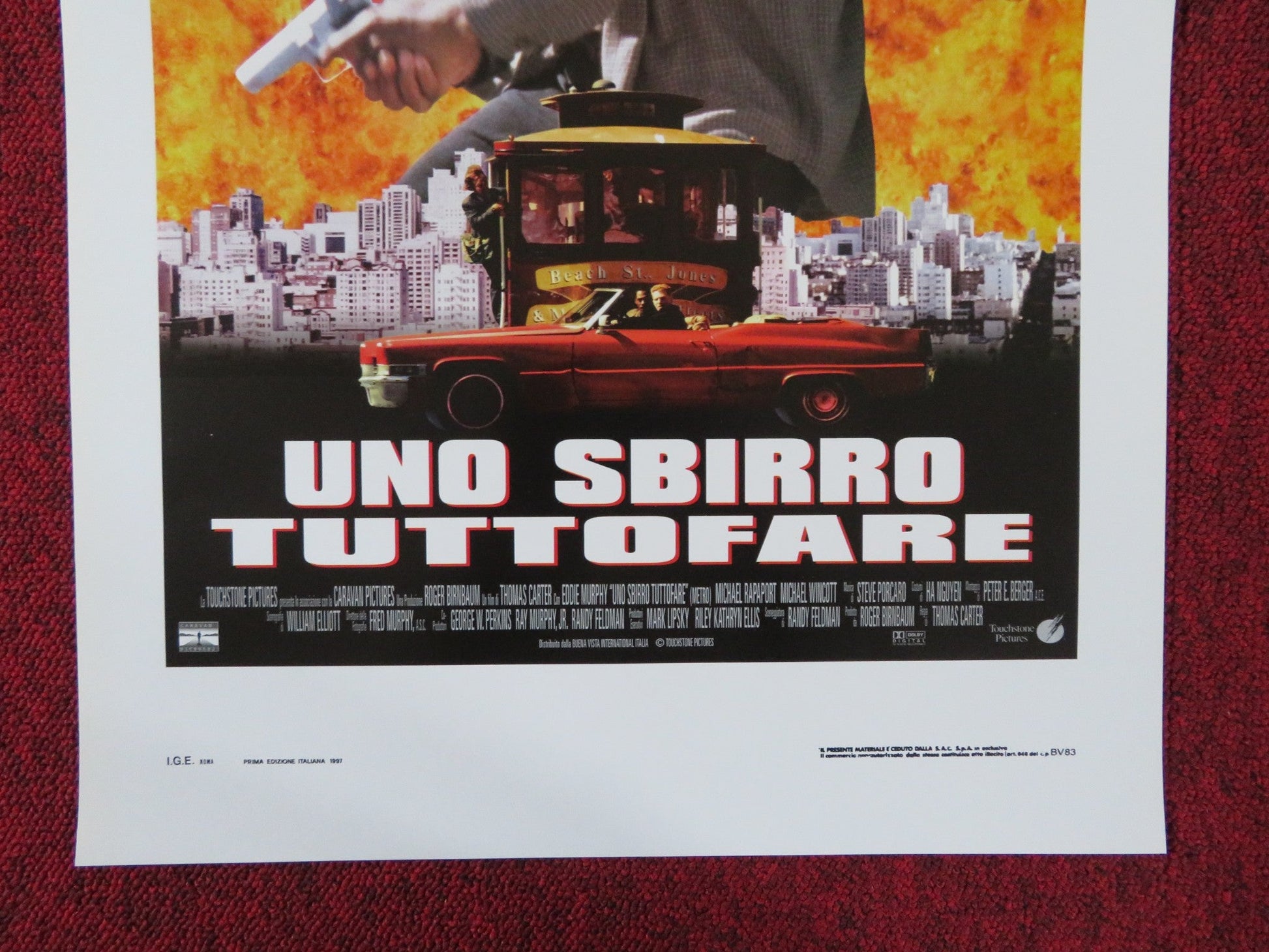 UNO SBIRRO TUTTOFARE ITALIAN LOCANDINA POSTER EDDIE MURPHY KIM MIYORI 1997 Rendezvous Cinema Movie posters
