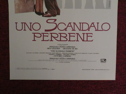 UNO SCANDALO PERBENE ITALIAN LOCANDINA POSTER BEN GAZZARA GIULIANA DE SIO 1984 Rendezvous Cinema Movie posters