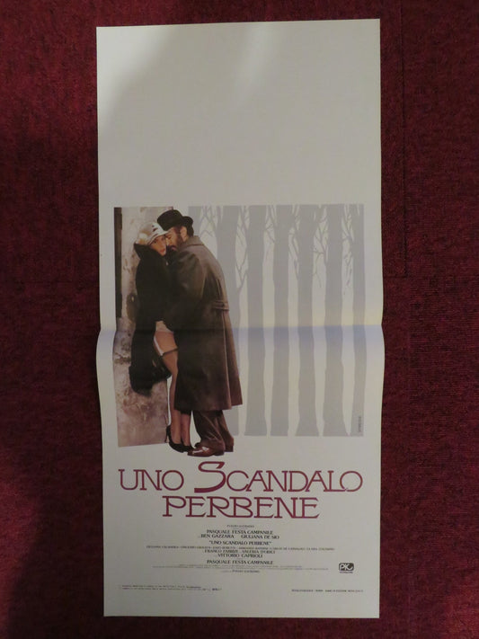 UNO SCANDALO PERBENE ITALIAN LOCANDINA POSTER BEN GAZZARA GIULIANA DE SIO 1984 Rendezvous Cinema Movie posters