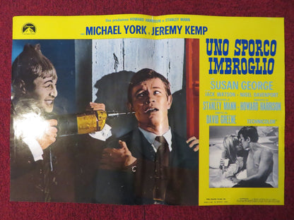 UNO SPORCO IMBROGLIO ITALIAN FOTOBUSTA POSTER MICHAEL YORK JEREMY KEMP 1968 Rendezvous Cinema Movie posters