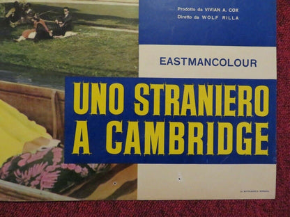 UNO STRANIERO A CAMBRIDGE / BATCHELOR OF HEARTS ITALIAN FOTOBUSTA POSTER 1958 Movie posters