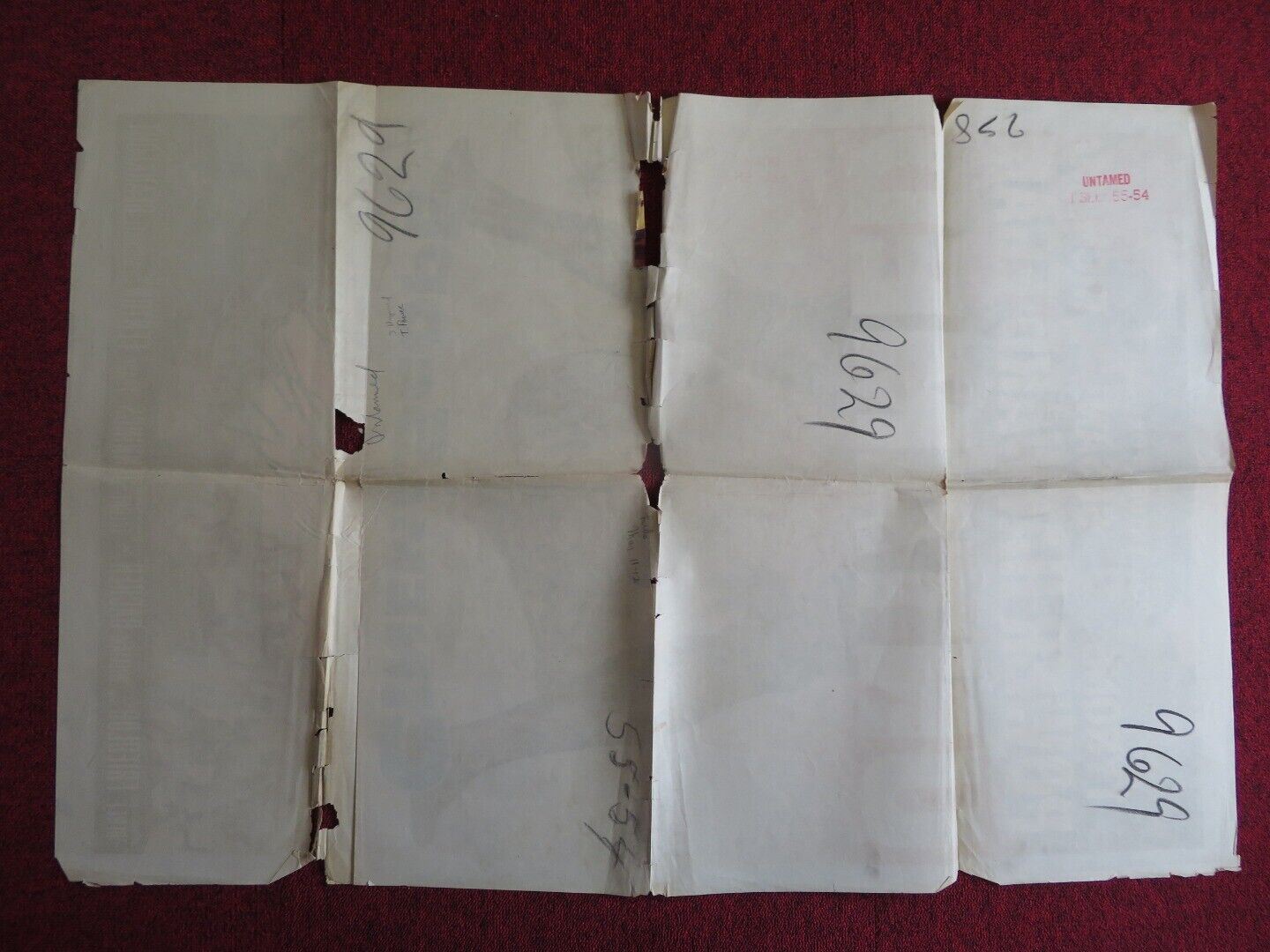 UNTAMED US ONE SHEET POSTER TYRONE POWER SUSAN HAYWARD 1955 Movie posters