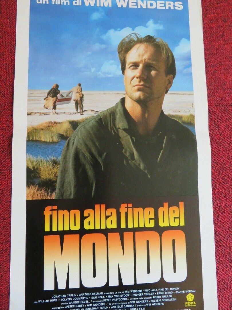 UNTIL THE END OF THE WORLD ITALIAN LOCANDINA (27.5"x13") POSTER W. HURT1991 Movie posters