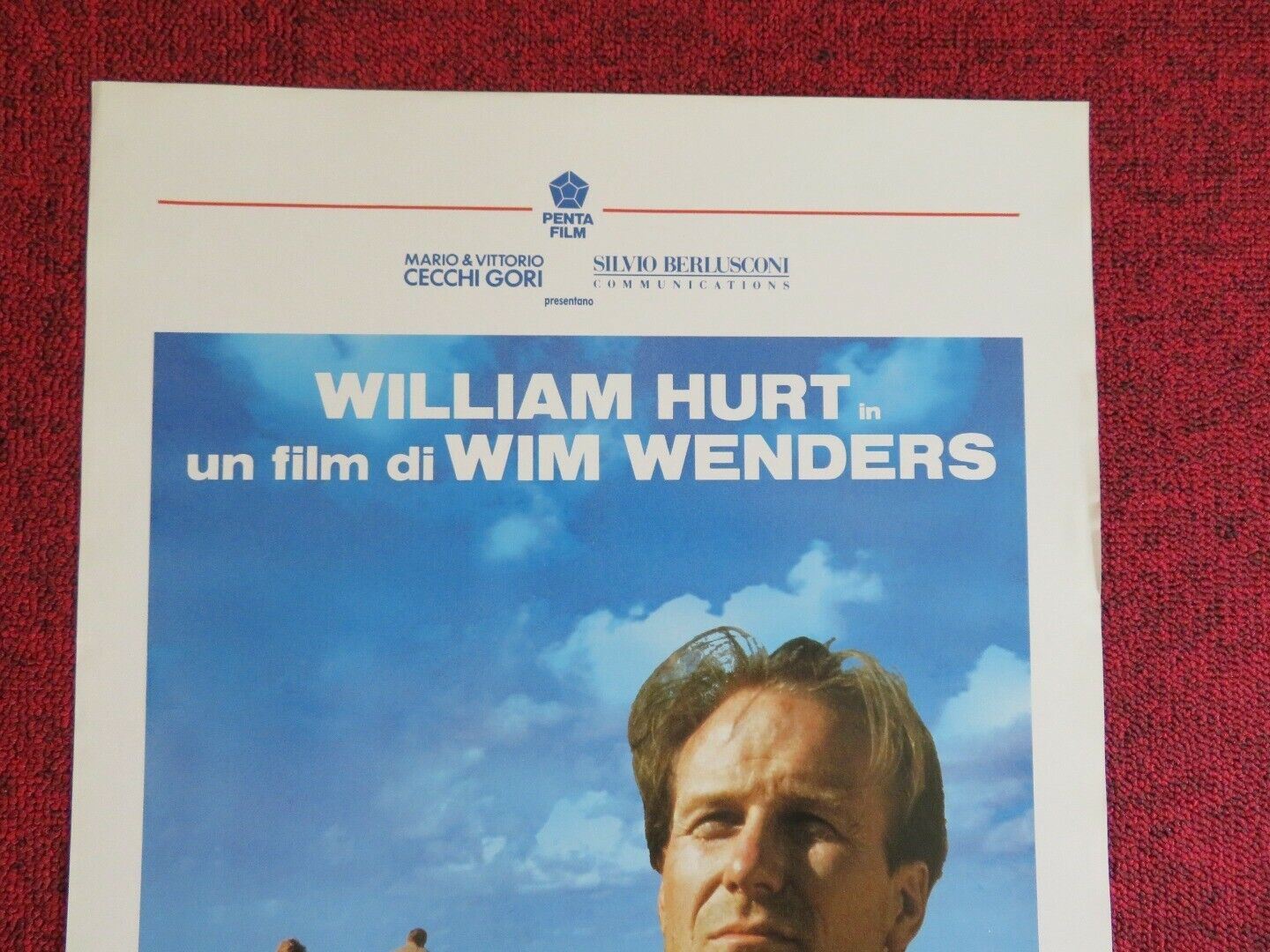 UNTIL THE END OF THE WORLD ITALIAN LOCANDINA (27.5"x13") POSTER W. HURT1991 Movie posters