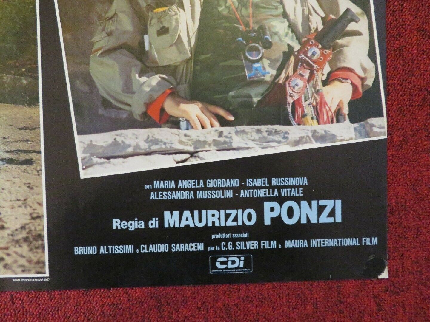 UOMINI DURI - A ITALIAN FOTOBUSTA POSTER ENRICO MONTESANO RENATO POZZETO 1987 - Rendezvous Cinema