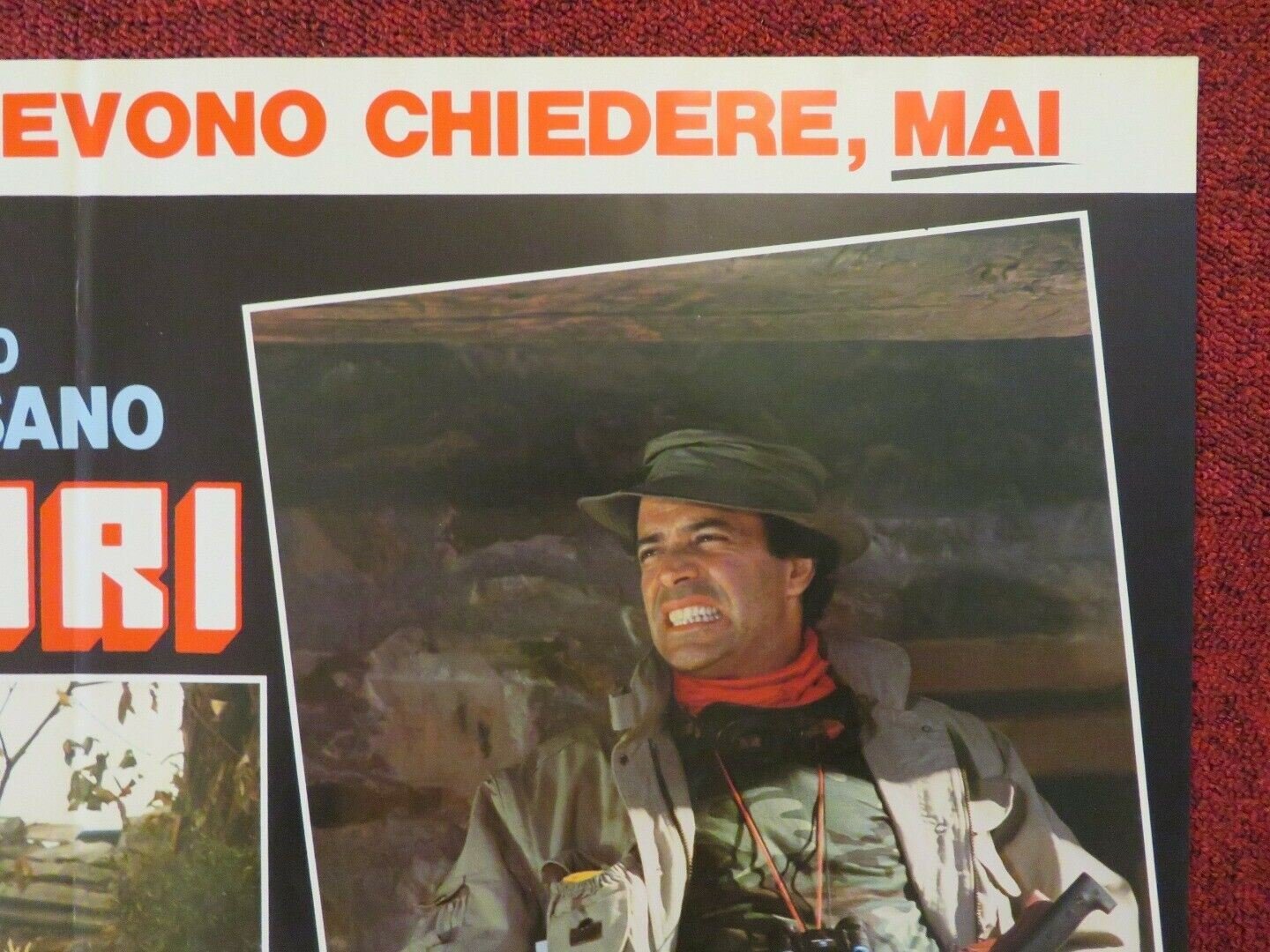 UOMINI DURI - A ITALIAN FOTOBUSTA POSTER ENRICO MONTESANO RENATO POZZETO 1987 - Rendezvous Cinema